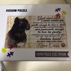 1000 piece Cane Corso puzzle